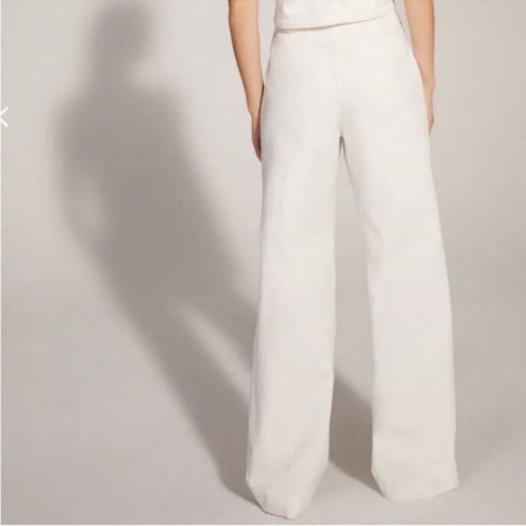 Favorite Daughter Wide Leg The Shortie Favorite Pant in Ivory White Size 10 NWT - Picture 5 of 16